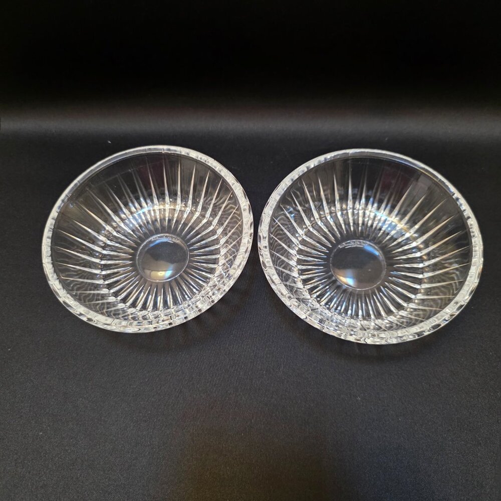 Vintage Val St. Lambert 5" Fruit Bowls in The Balmoral Pattern